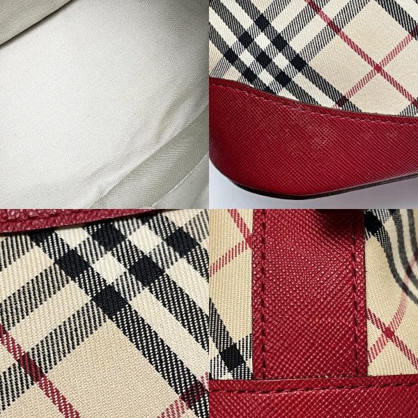 1017004116223 9 BURBERRY Nova Check Red One Shoulder Bag