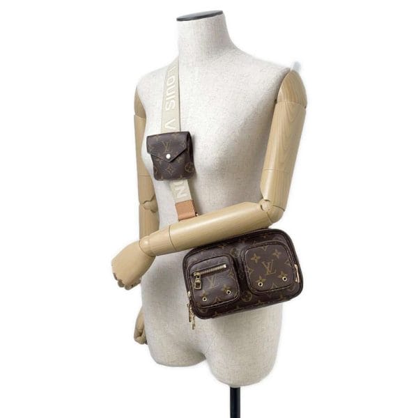 9359277 06 Louis Vuitton Utility Crossbody Shoulder Bag Monogram Brown