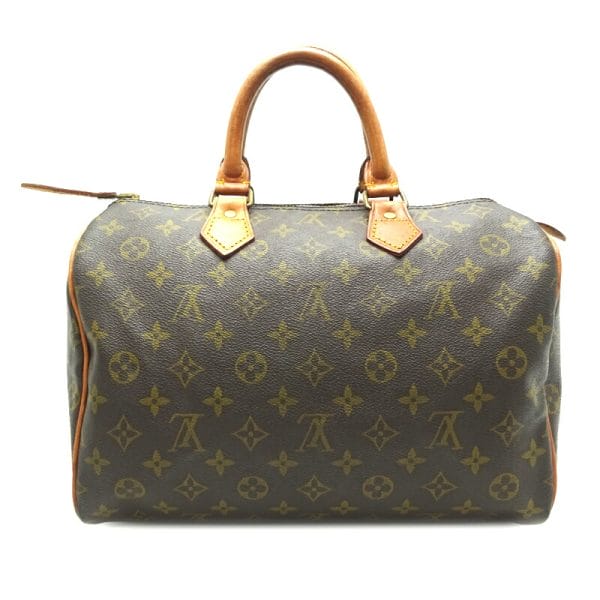 dh77038 1 Louis Vuitton Speedy 30 Monogram Handbag Brown