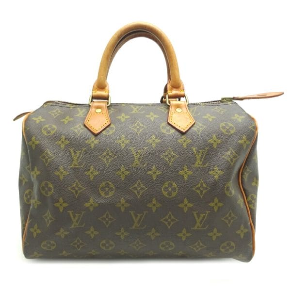 dh77038 2 Louis Vuitton Speedy 30 Monogram Handbag Brown