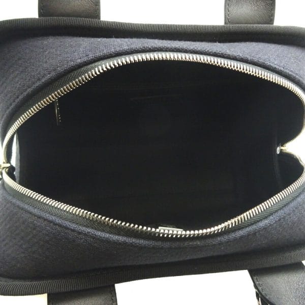 dh79930 7 Chanel Deauville Bowling Handbag Black