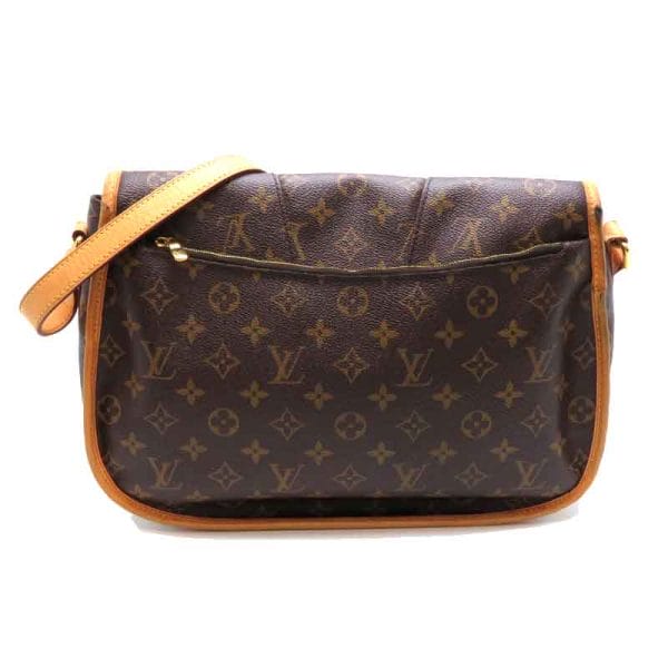 dh82810 2 Louis Vuitton Menilmontant MM Monogram Shoulder Bag Brown