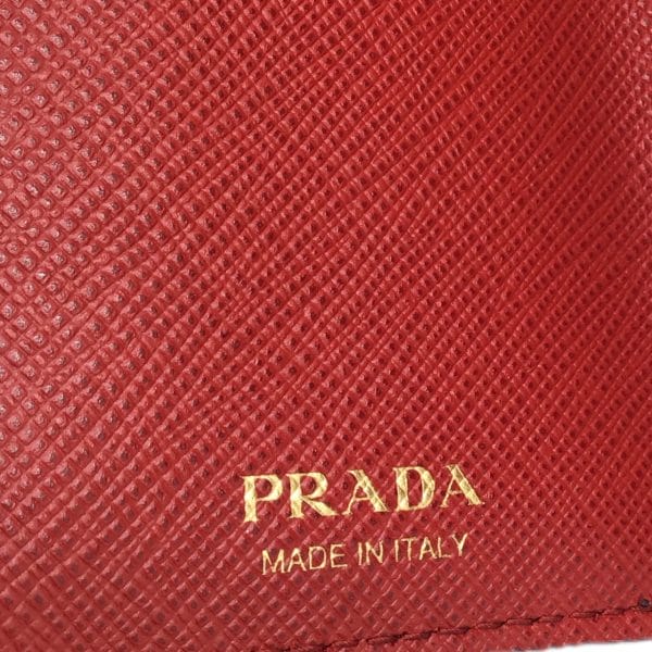 imgrc0092613068 PRADA Trifold Wallet Saffiano Heart Black