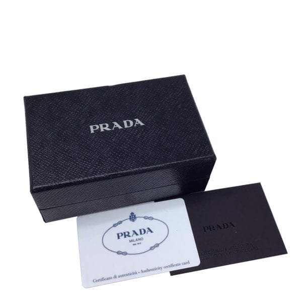 imgrc0092613069 PRADA Trifold Wallet Saffiano Heart Black