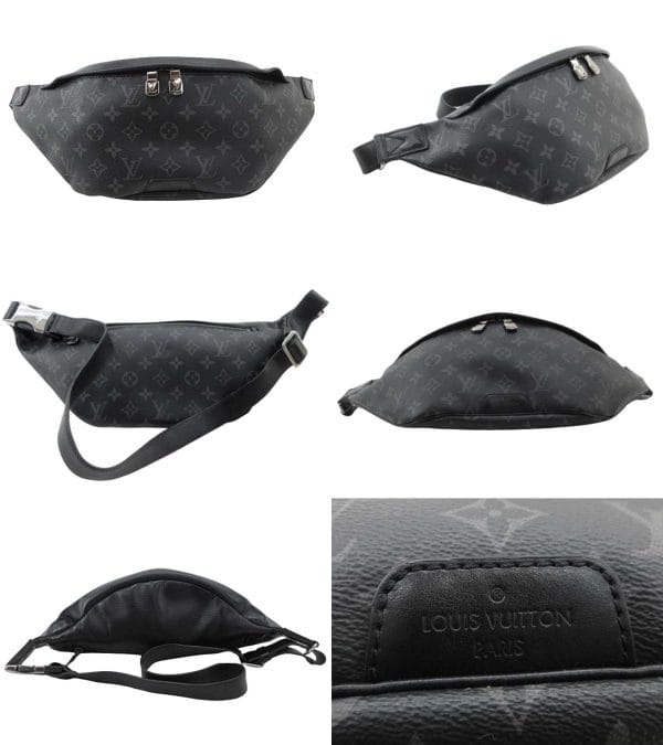 n47791 2 Louis Vuitton Monogram Eclipse Discovery Bum Bag Black