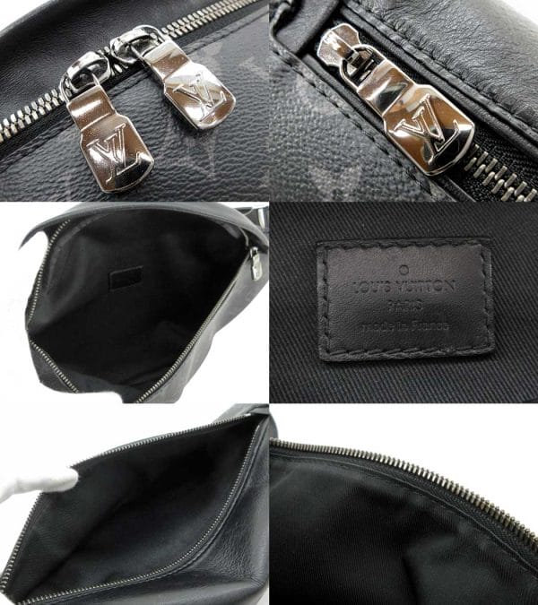 n47791 3 Louis Vuitton Monogram Eclipse Discovery Bum Bag Black