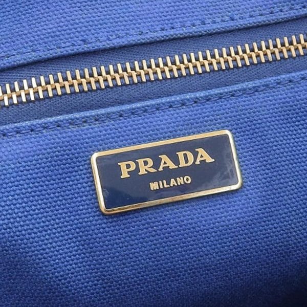 tk23b0726001 10 PRADA Canapa Tote Bag Blue Large