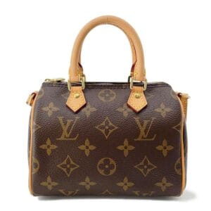 9493841 01 Louis Vuitton White Chain Handbag Brown