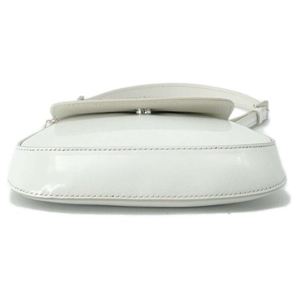 9563735 03 Prada Handbag Cleo Leather Mini Bag White