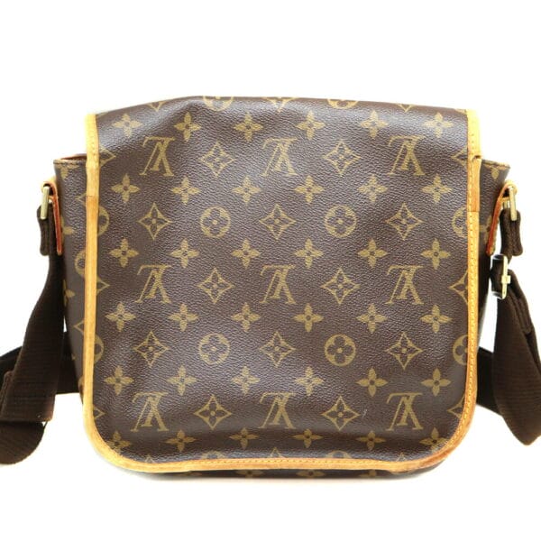 a23 8370 2 Louis Vuitton Messenger Bosfall PM Monogram Shoulder Bag Brown