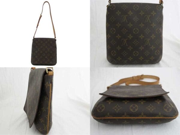 e46301e 1 Louis Vuitton Musette Salsa Monogram Canvas Shoulder Bag Brown