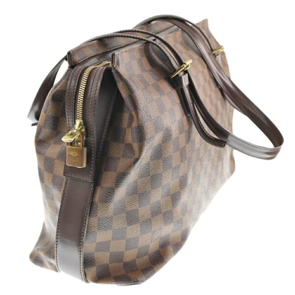 k21 882 4 Louis Vuitton Chelsea Tote Bag Damier Ebene Brown