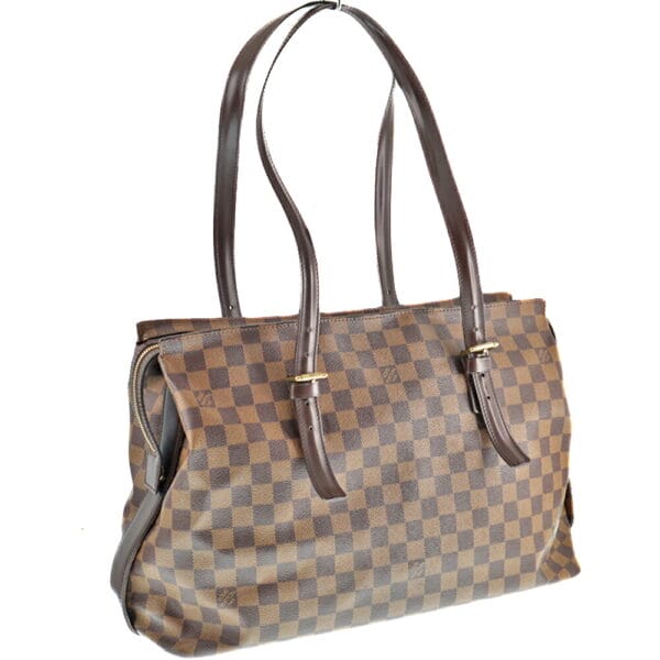 k21 882 Louis Vuitton Chelsea Tote Bag Damier Ebene Brown