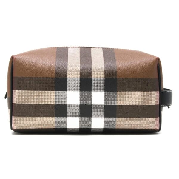 lbbb8036675y Burberry Giant Check Wash Bag Birch Brown