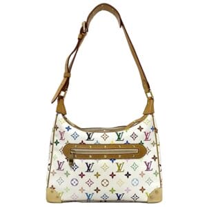 ec17226 1 Salvatore Ferragamo Sofia Gancini Python Handbag Beige Brown